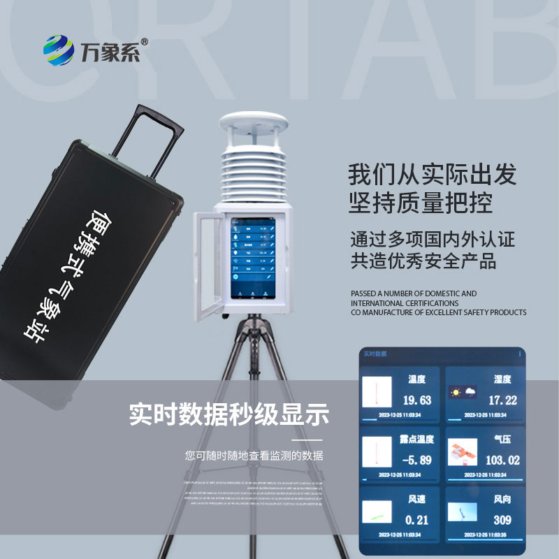 精準(zhǔn)捕捉氣象變化——八要素便攜式氣象站，守護(hù)戶外監(jiān)測全場景